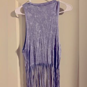 Shingle crop top shirt